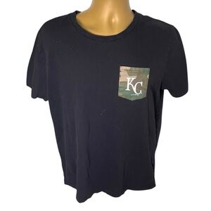 New Era Kansas City Royals T-Shirt Camo Pocket Graphic Black M